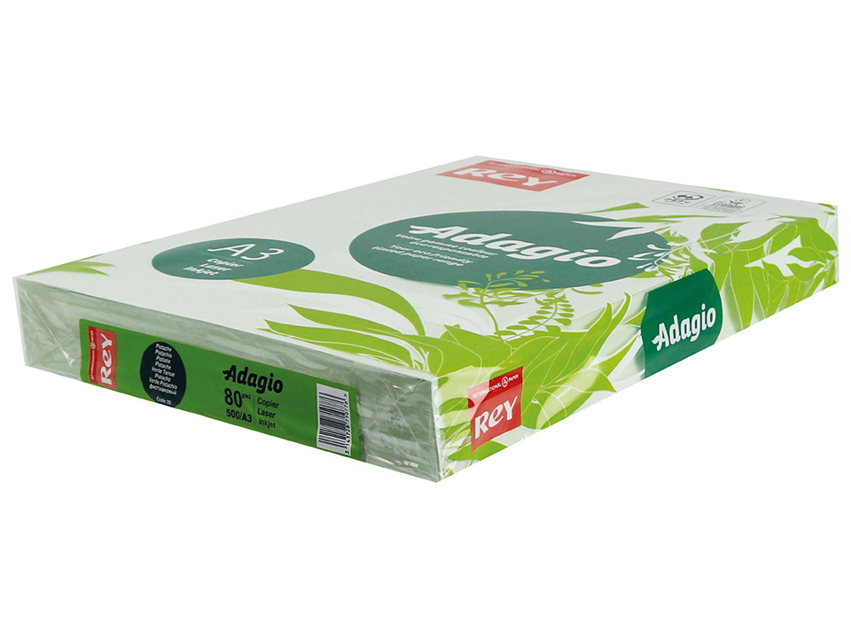 Kopierpapier REY/ADAGIO A3 80 g/m², 500 Blatt, Pistazie Kopierpapier REY/ADAGIO A3 80 g/m², 500 Blatt, Pistazie