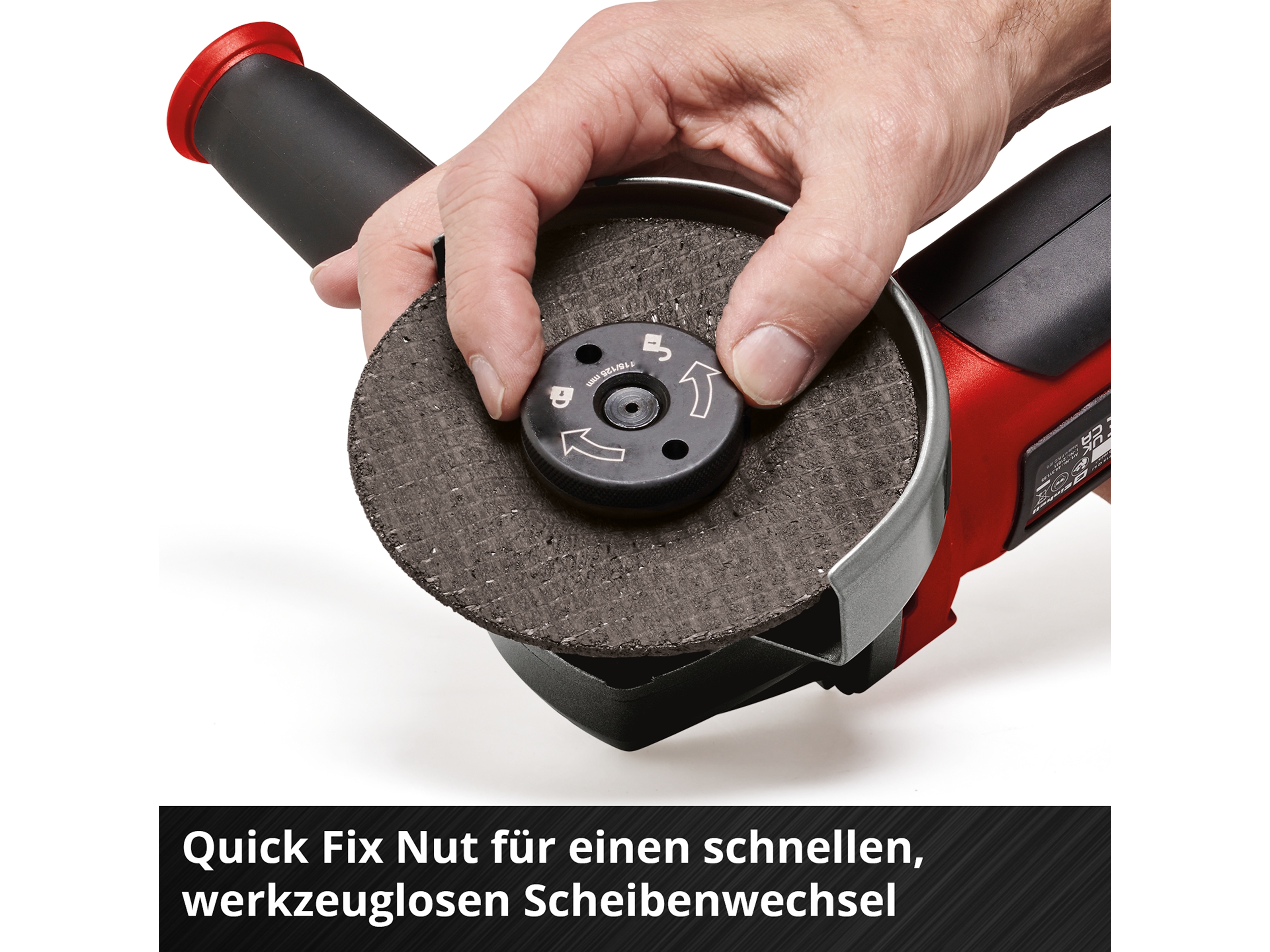 EINHELL Akku-Winkelschleifer TE-AG 18/ 115 Q Li-Solo