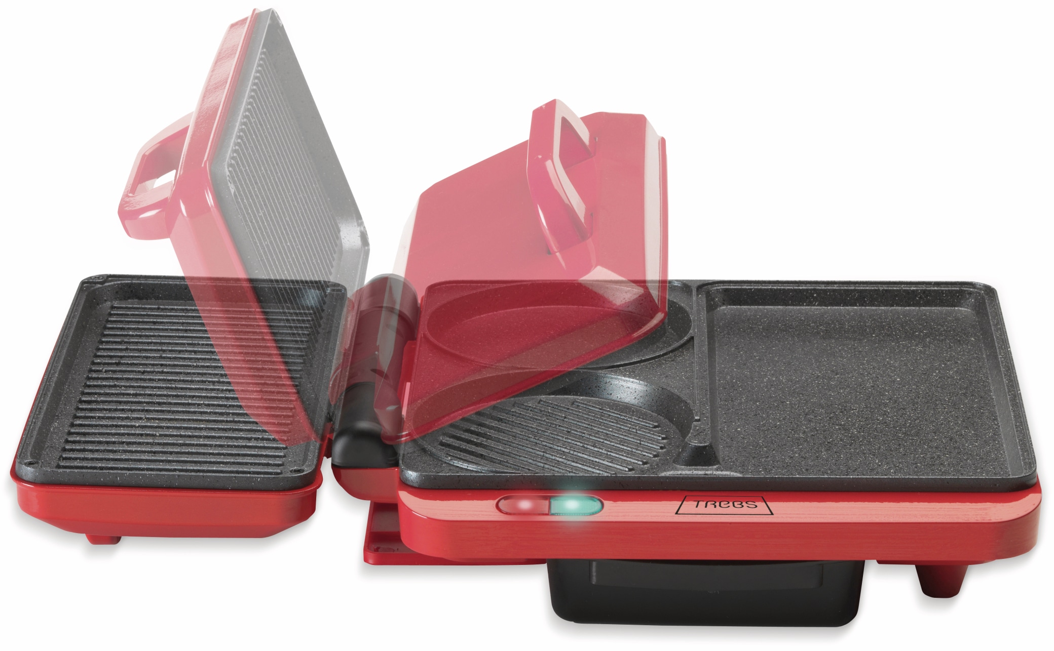 TREBS Kontaktgrill 99362, 2in1, 1000 W