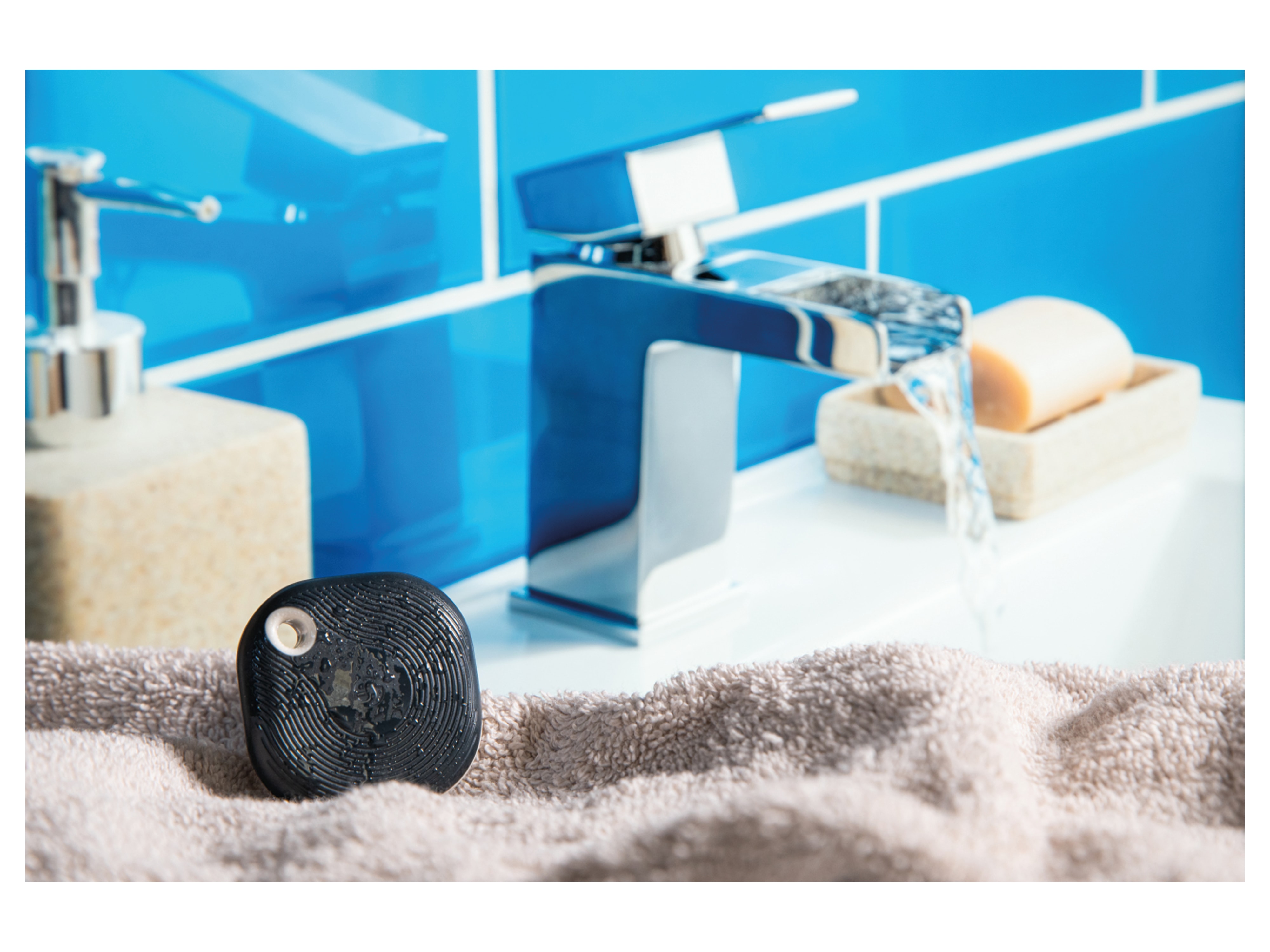 SHELLY Schalter u. Dimmer Blu Button Tough1 Black, Plug&Play, BT