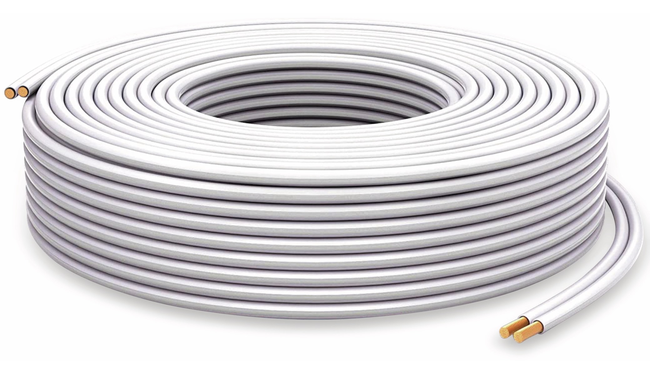 PURELINK Lautsprecherkabel, 2x1,5 mm², 20 m, weiß, OFC