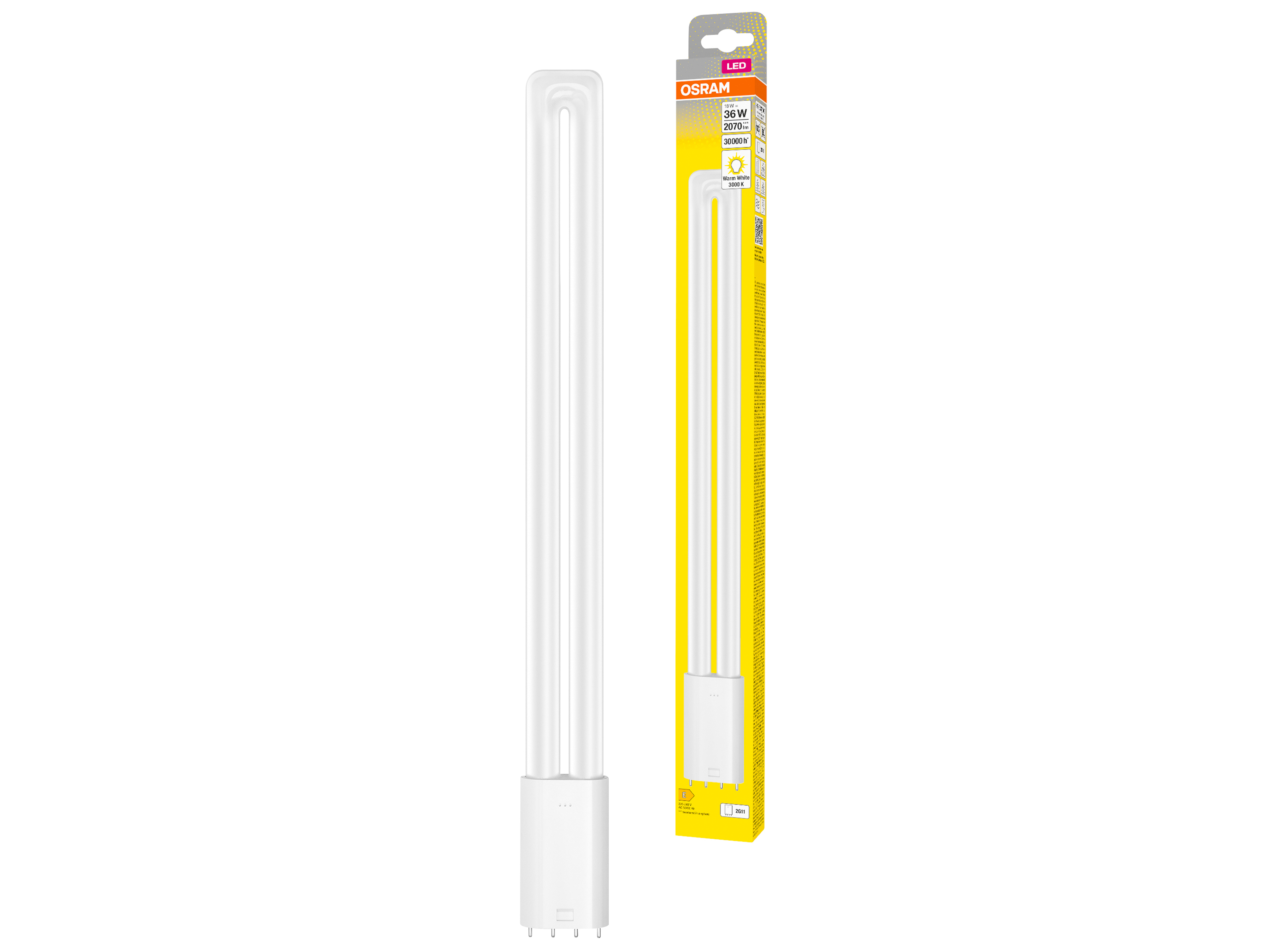 OSRAM LED-Lampe, Dulux L36, 2G11, EEK: E, 18W, 2070lm, 3000K