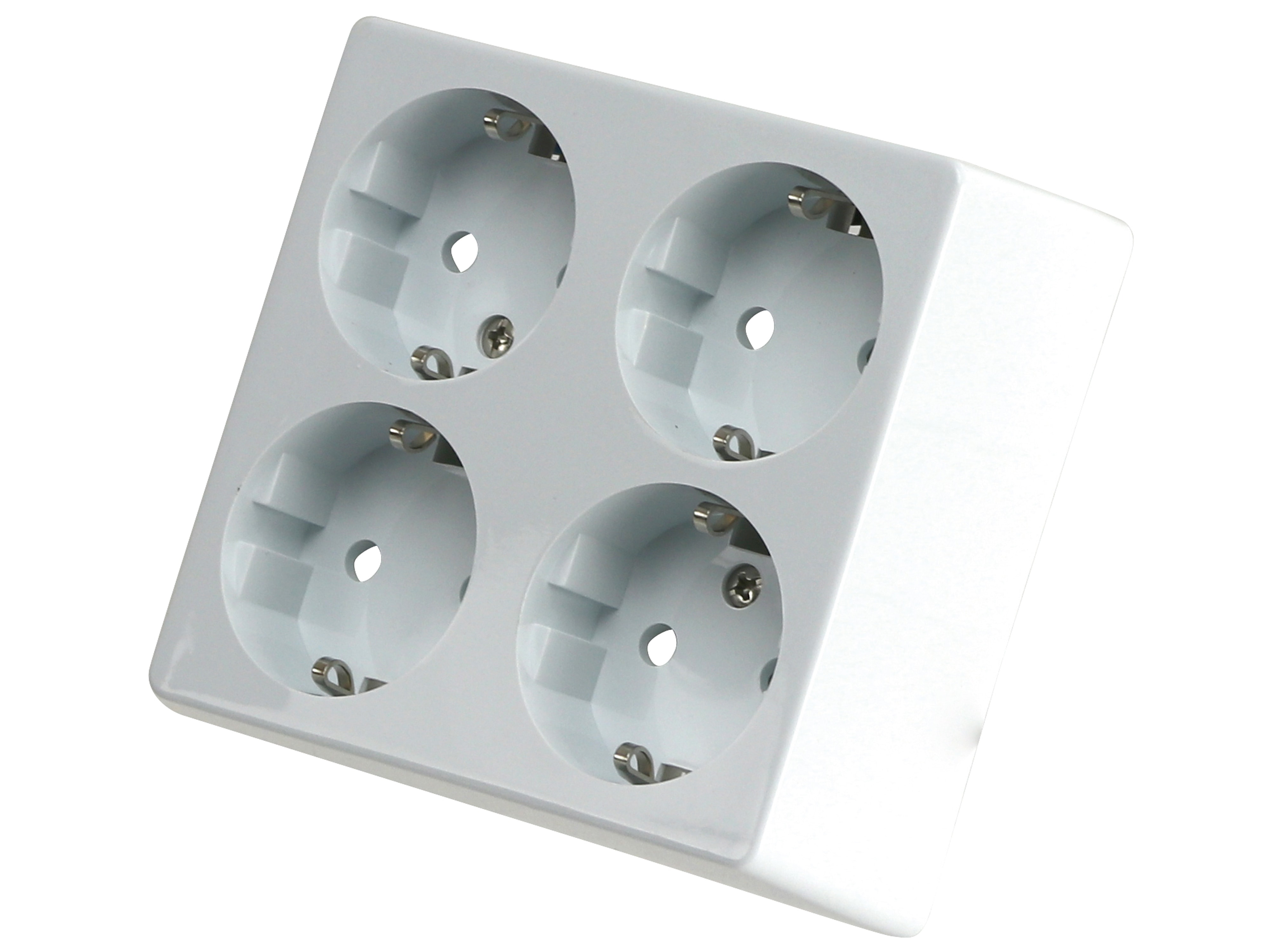 GAO Schutzkontakt-Steckdose 0307, 4-fach GAO Schutzkontakt-Steckdose 0307, 4-fach