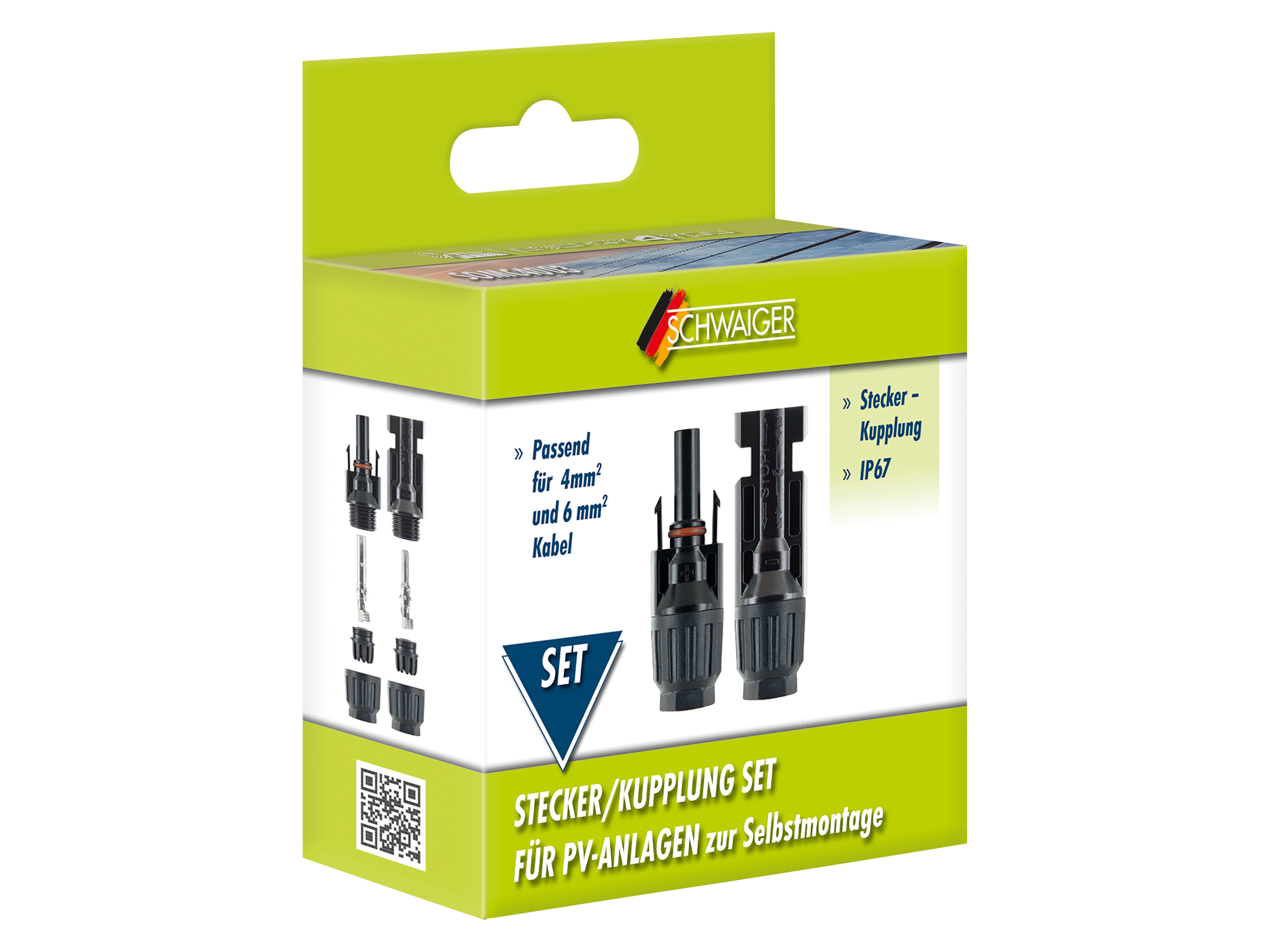SCHWAIGER Solar Stecker/Kupplung Set SOMC4003