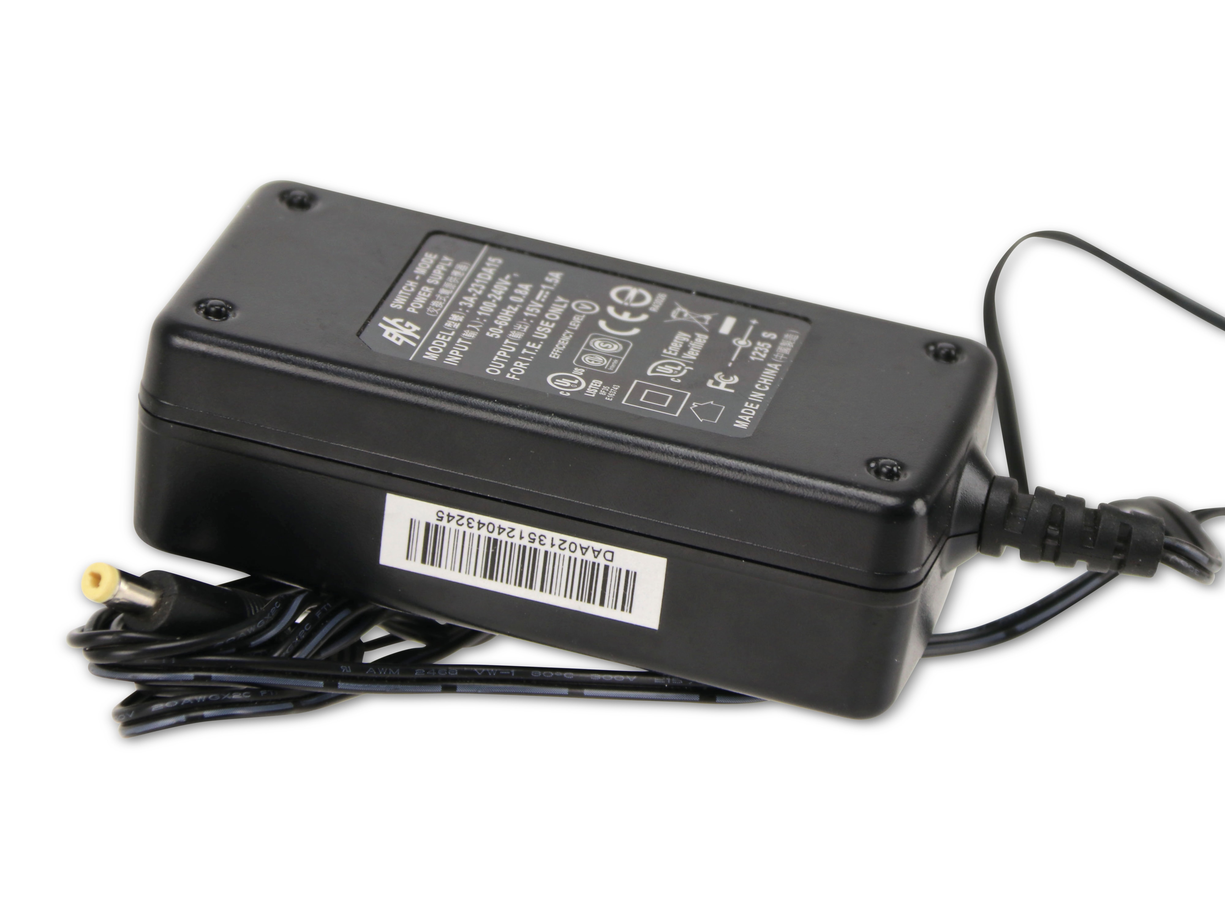 Schaltnetzteil, ENG, 3A-231DA15, 15 V-/1,5 A
