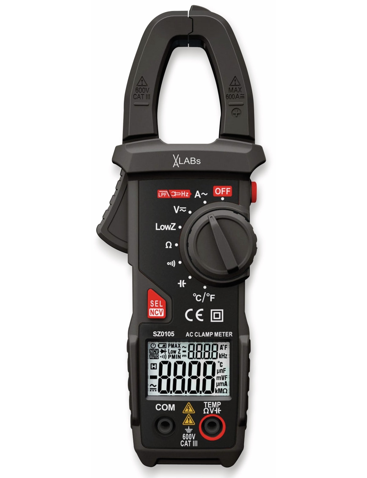 VA LABS SZ0105: Stromzange, 600 A AC VA LABS SZ0105: Stromzange, 600 A AC