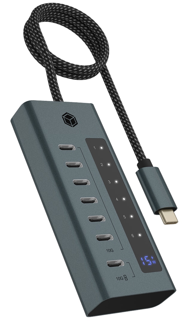 ICY BOX USB 3.2 HUB IB-HUB1457-C31 7Port ICY BOX USB 3.2 HUB IB-HUB1457-C31 7Port