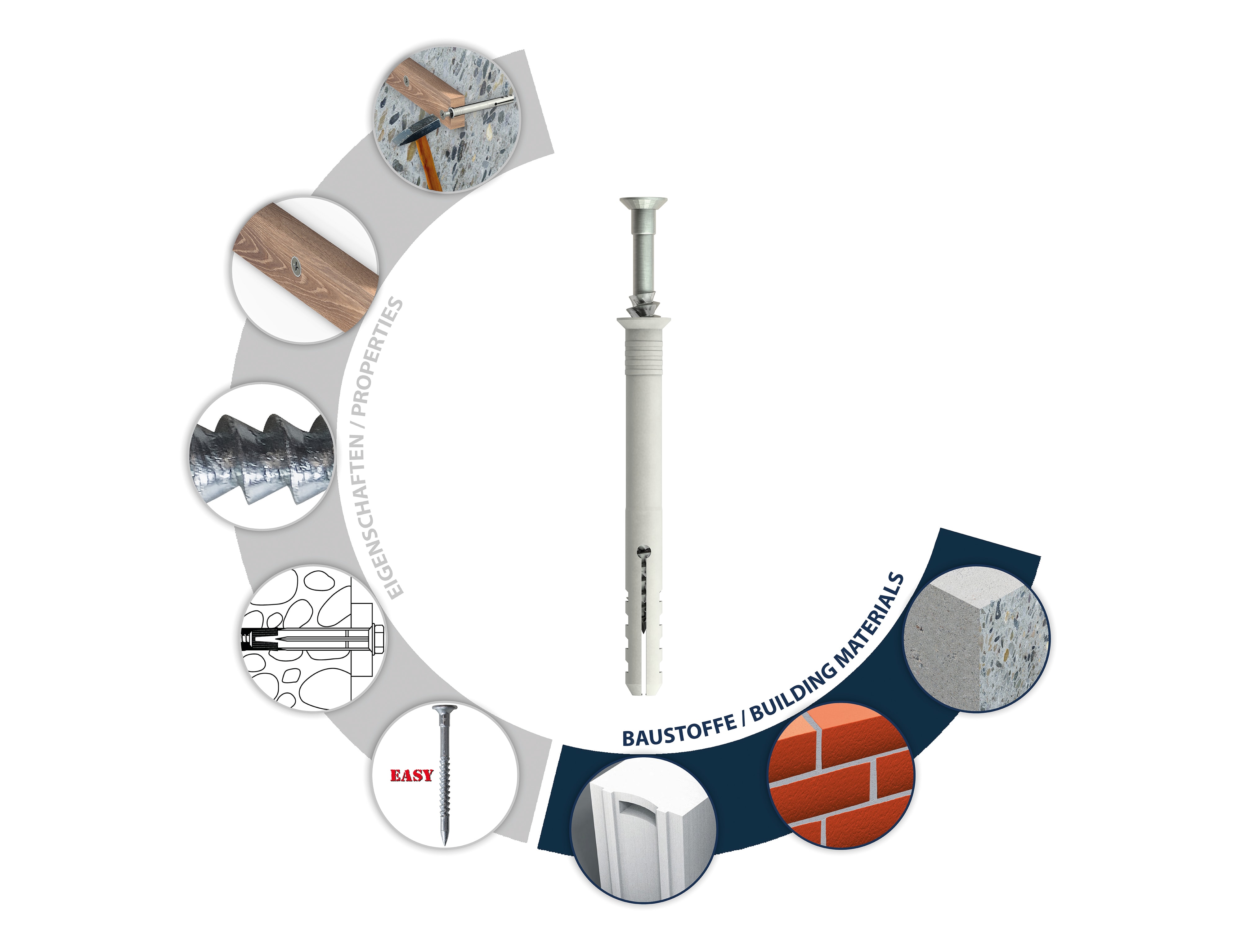 TOX Nageldübel Attack, 6x35 mm, 50 Stück