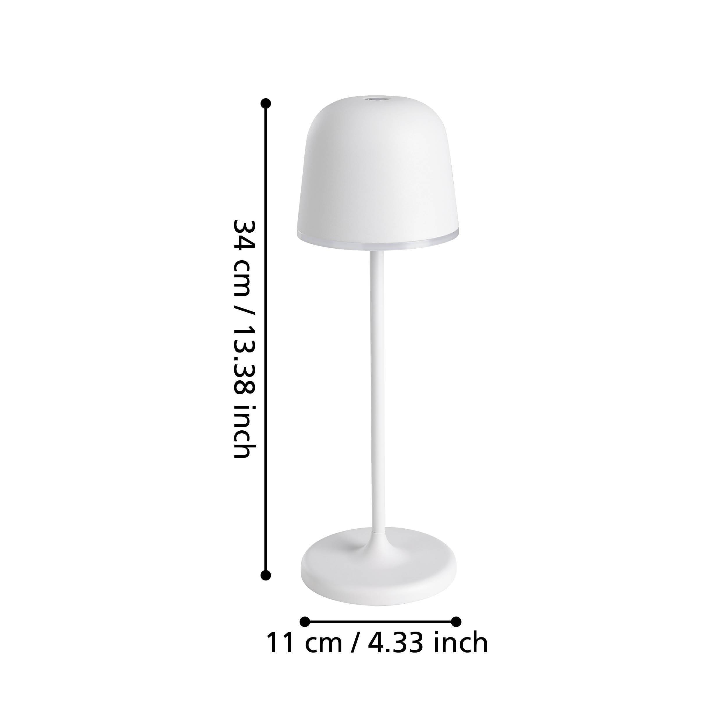 EGLO LED-Akku-Tischleuchte 900458 grau, 2,2 W, 200 lm, 3000 K, IP54 EGLO LED-Tischleuchte 900458 grau, 2,2 W, 200 lm, 3000 K, IP54
