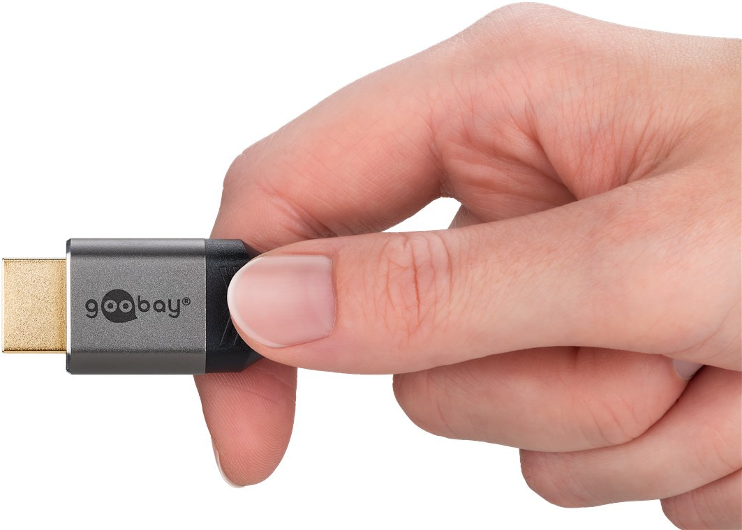 GOOBAY HDMI Kabel Plus Ultra High Speed 8K schwarz/silber, 5 m