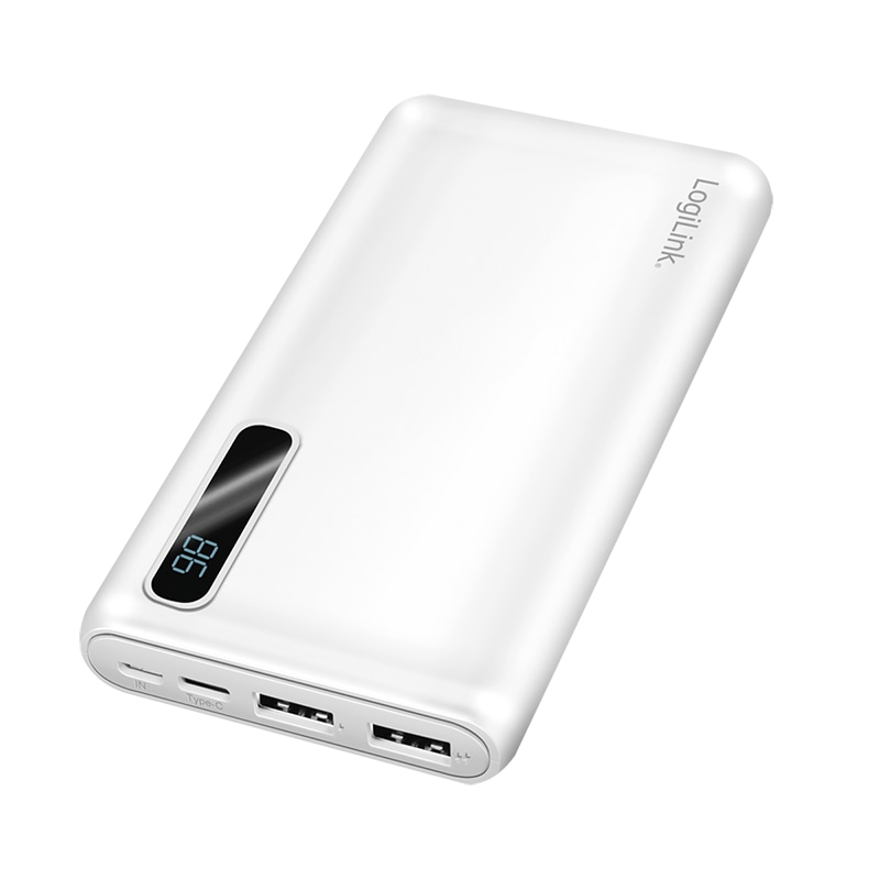 LOGILINK Powerbank PA0280W, 10.000 mAh, weiß LOGILINK Powerbank PA0280W, 10.000 mAh, weiß