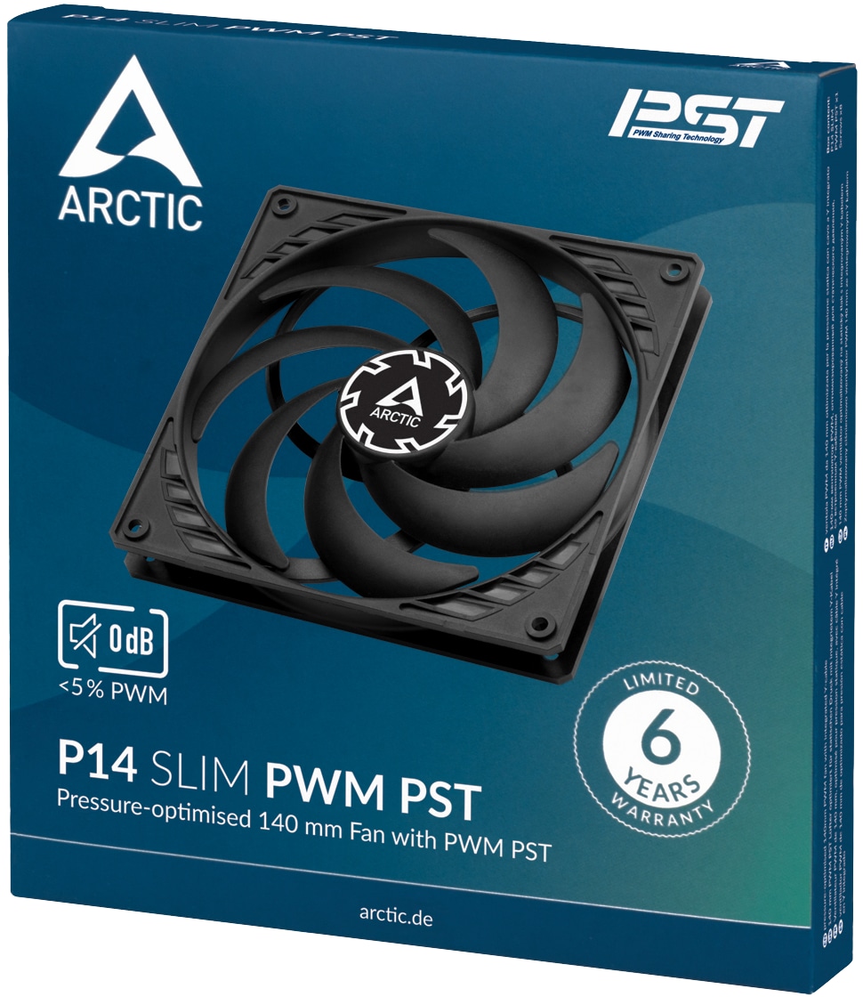 ARCTIC Lüfter P14 Slim PWM PST 140mm