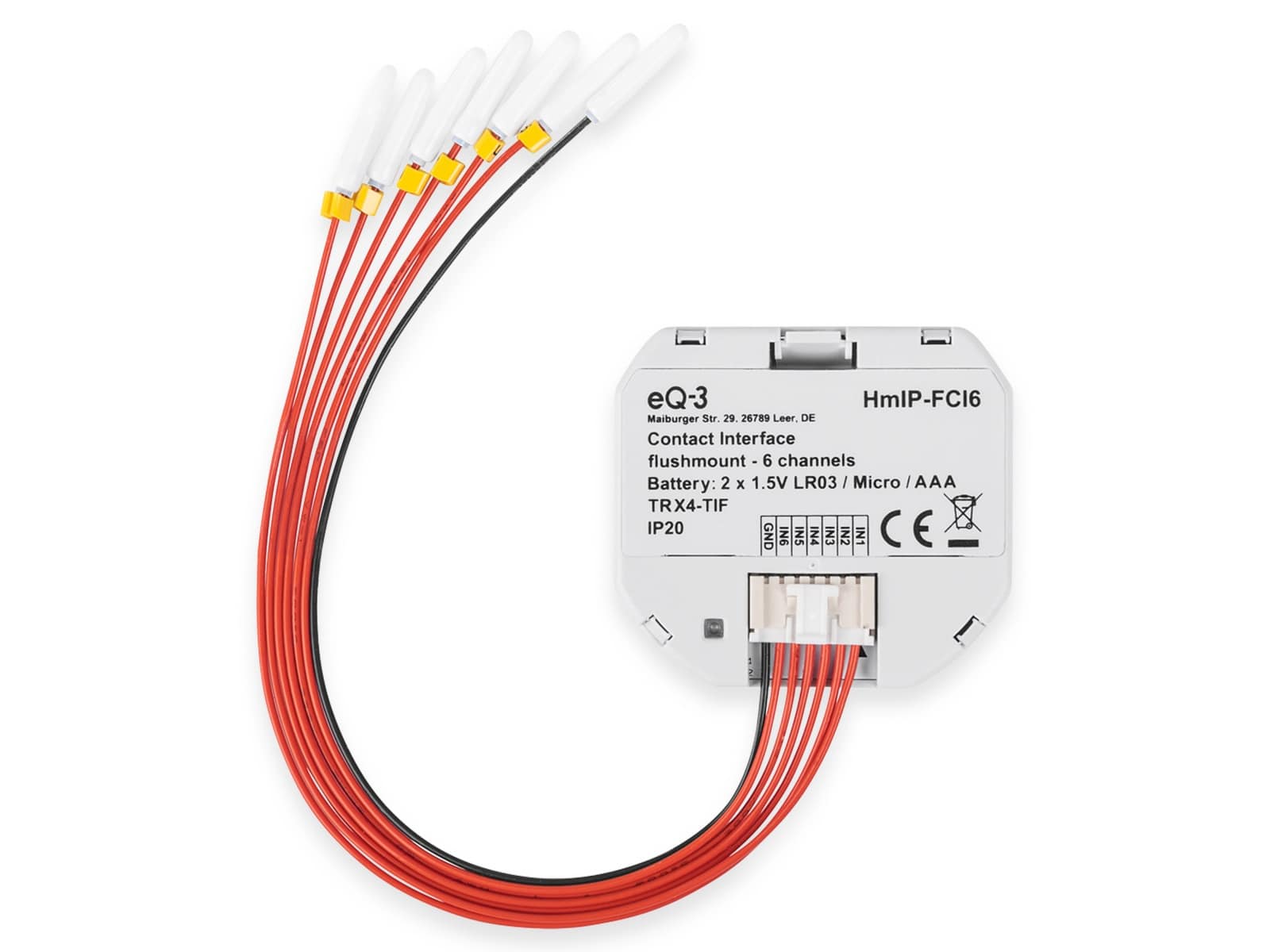 HOMEMATIC IP Smart Home 153501A0 Kontakt-Schnittstelle Unterputz, 6-fach HOMEMATIC IP Smart Home 153501A0 Kontakt-Schnittstelle Unterputz, 6-fach