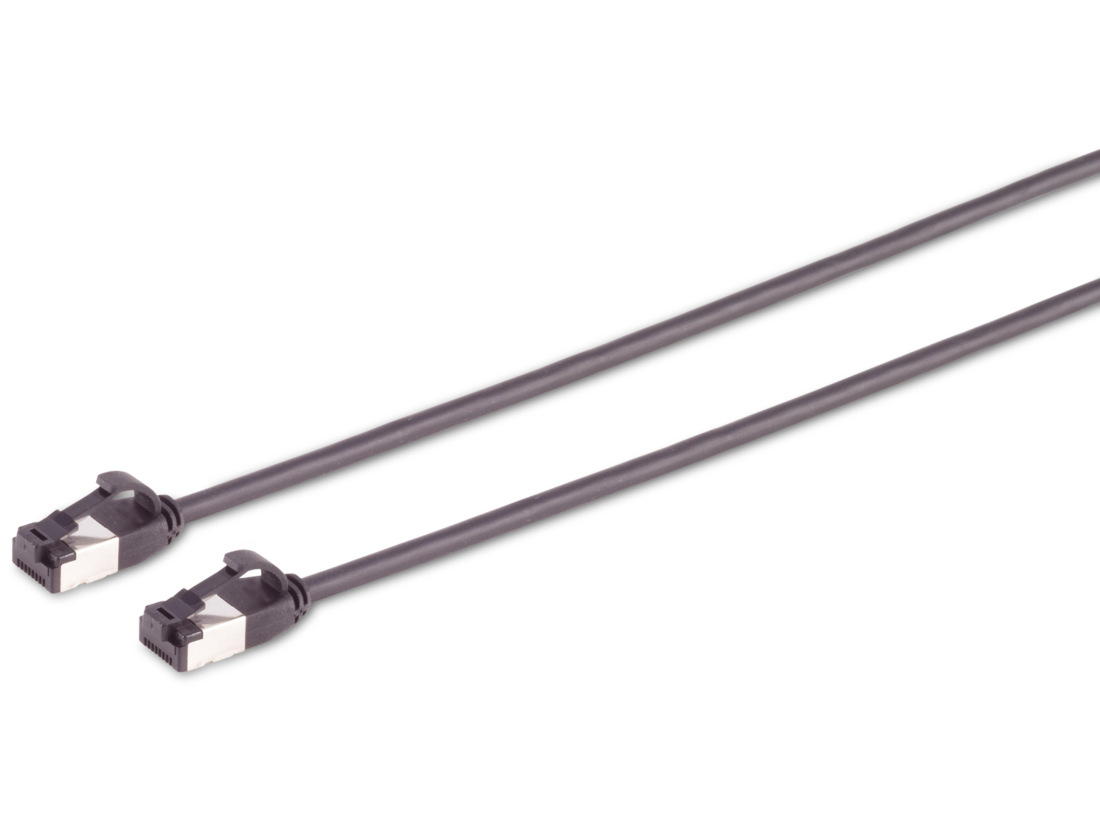 S-IMPULS CAT.8.1 Netzwerkkabel, slim, TPE, schwarz, 1,0 m