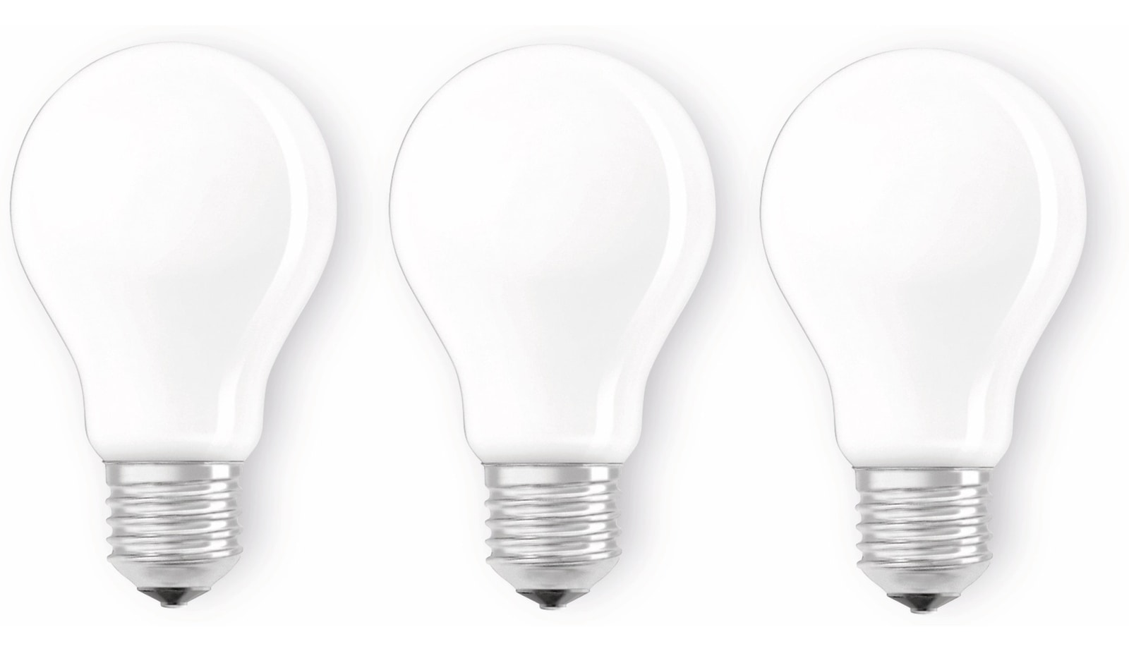Image of OSRAM LED-Lampe BASE A60, E27, EEK: E 7 W, 806 lm, 2700 K, 3 Stück