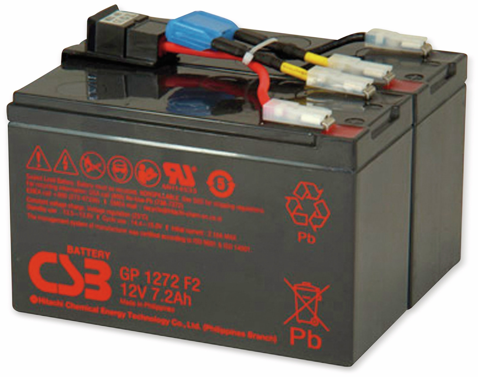 Image of CSB Blei-Akkumulator, 24 V-, 7,2 Ah, geeignet für APC RBC48