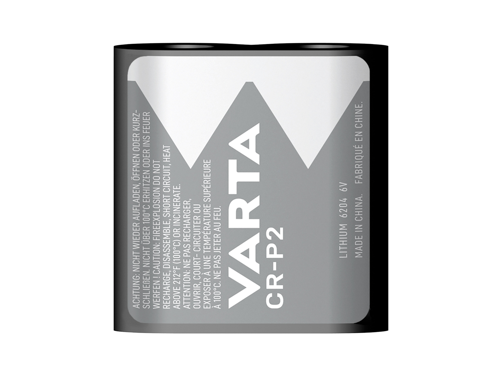 Varta LITHIUM Cylindr. CR-P2 Bli1 Fotobatterie CR-P 2 Lithium 1450 mAh 6 V 1 St.