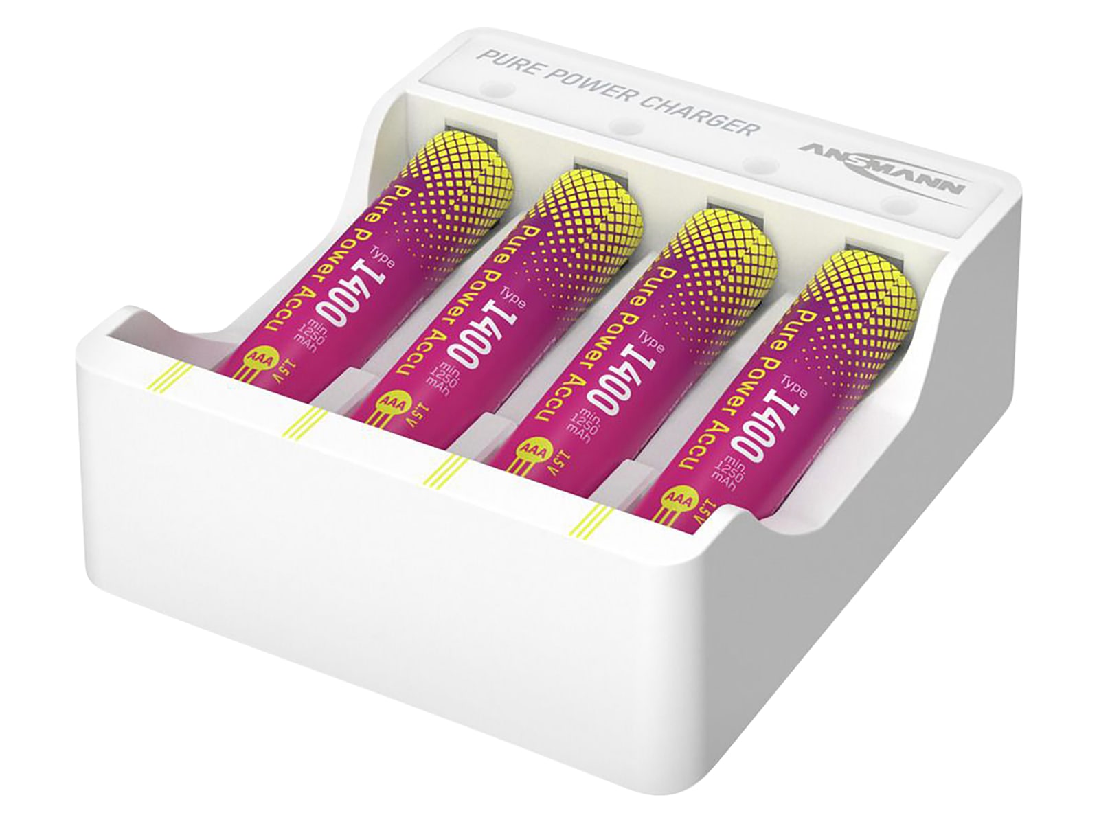 Image of ANSMANN Lademodul Pure Power Set, 4× Micro AAA Akkus Typ 1400