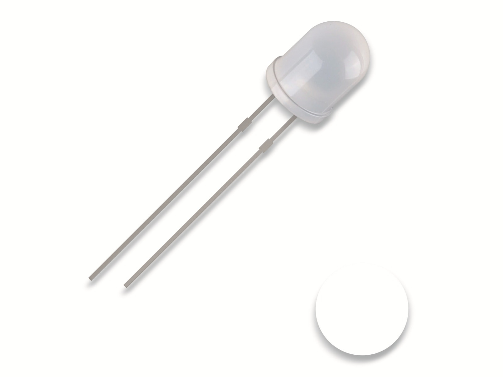 QUADRIOS LED, 3 mm, Weiß, 2,54 mm
