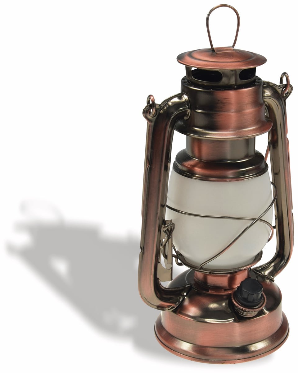 Image of CHILITEC LED-Petroleum-Laterne “CT-CL Copper“, dimmbar, Batteriebetrieb, Kupfer