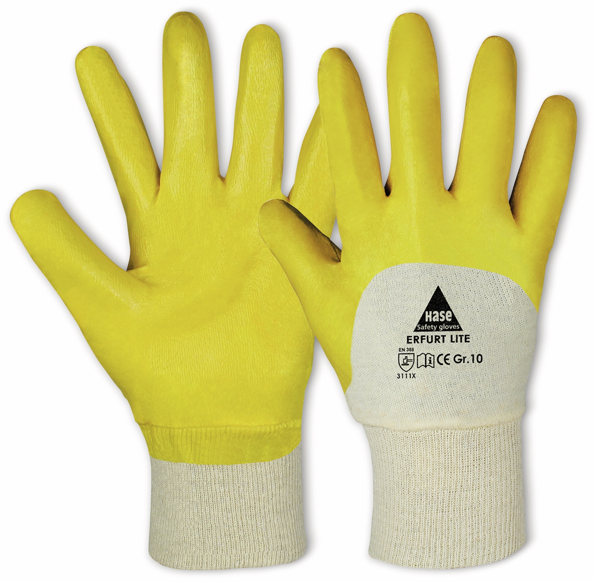 Hase Safety Gloves - Arbeitshandschuhe Nitril Erfurt lite en 388 en 420 Größe 8