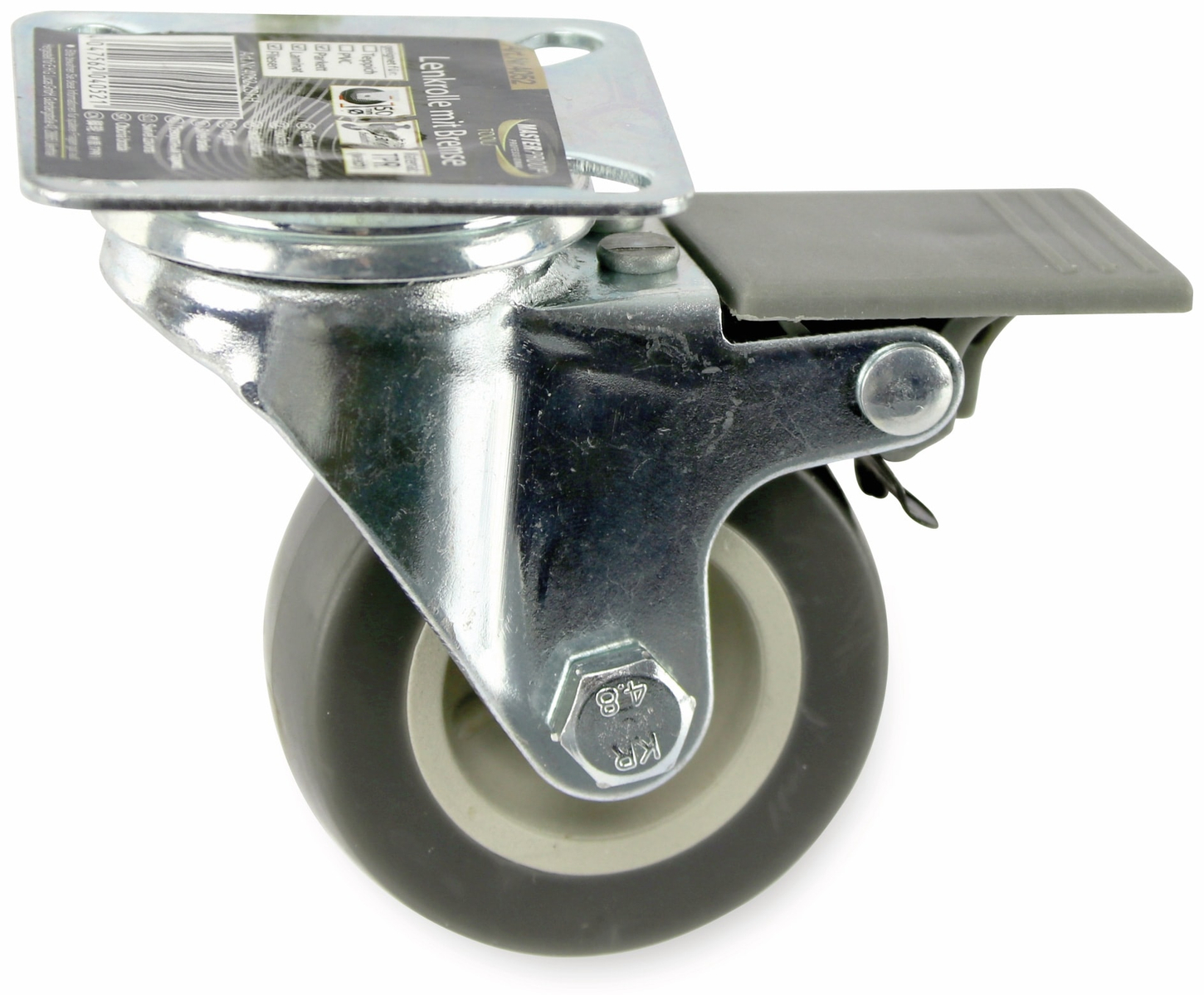 Lenkrolle Kugelgelagert 4052 tpr ø 50 mm gebremst - Masterproof