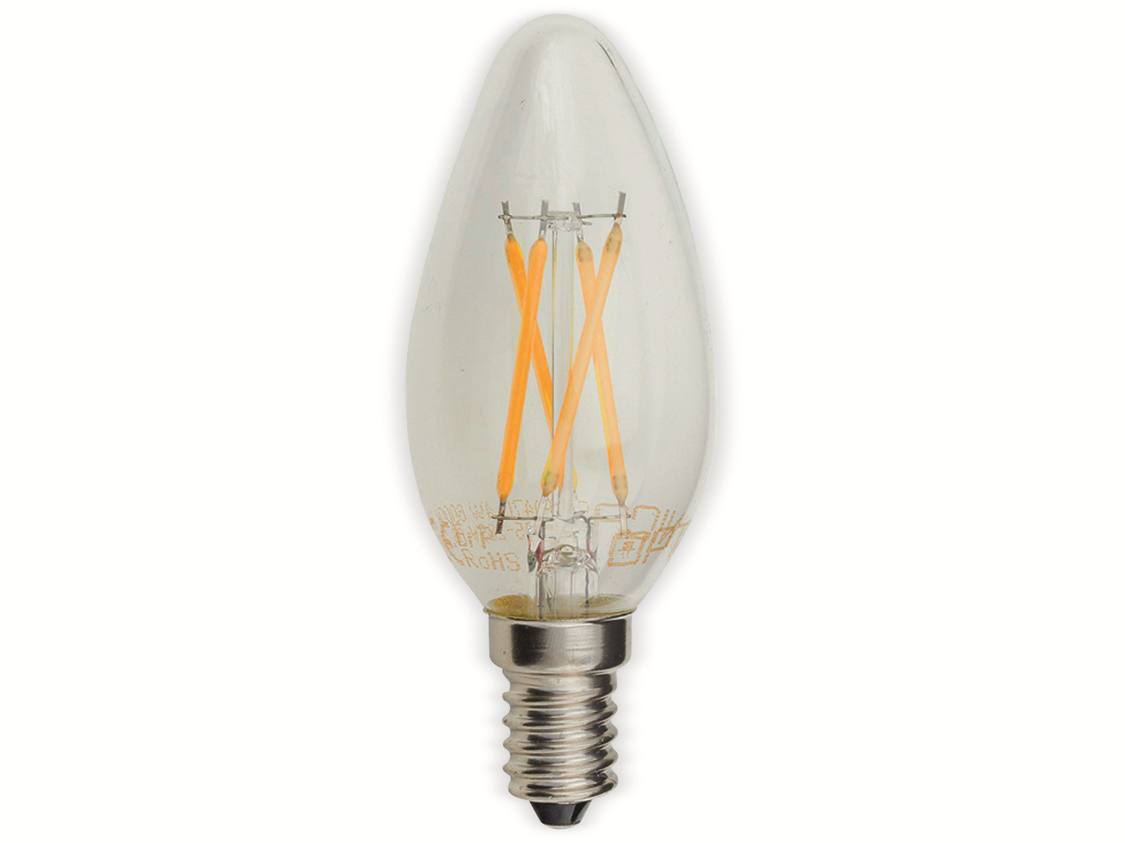 OPTONICA LED-Lampe 1472 E14 EEK F C35 4 W 400 lm 2700 K