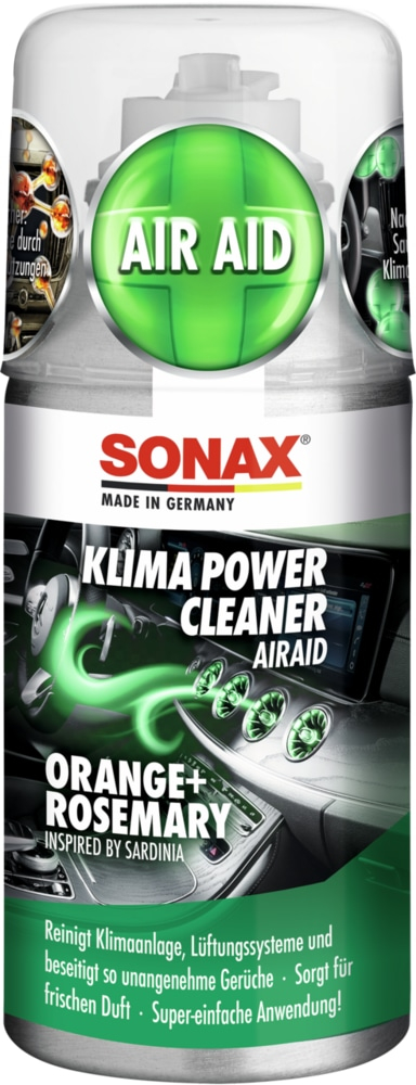 SONAX KlimaPowerCleaner AirAid Orange+Rosemary 100 ml Klimaanlagenreiniger Auto - Image 5