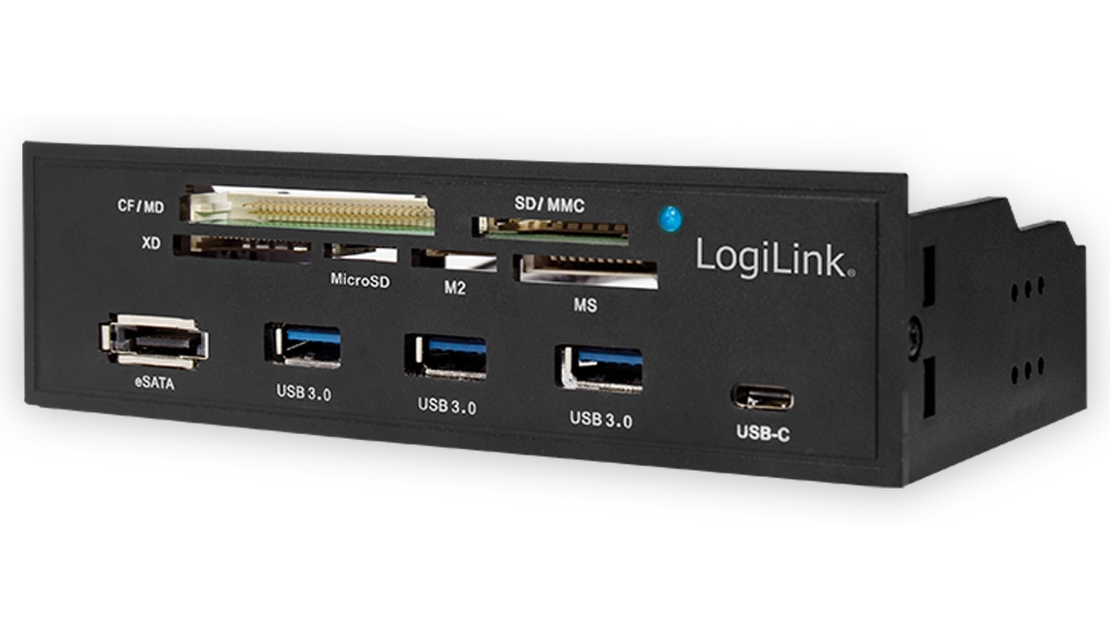 LogiLink 525 Multifunction Front Panel - Kartenleser - USB 30