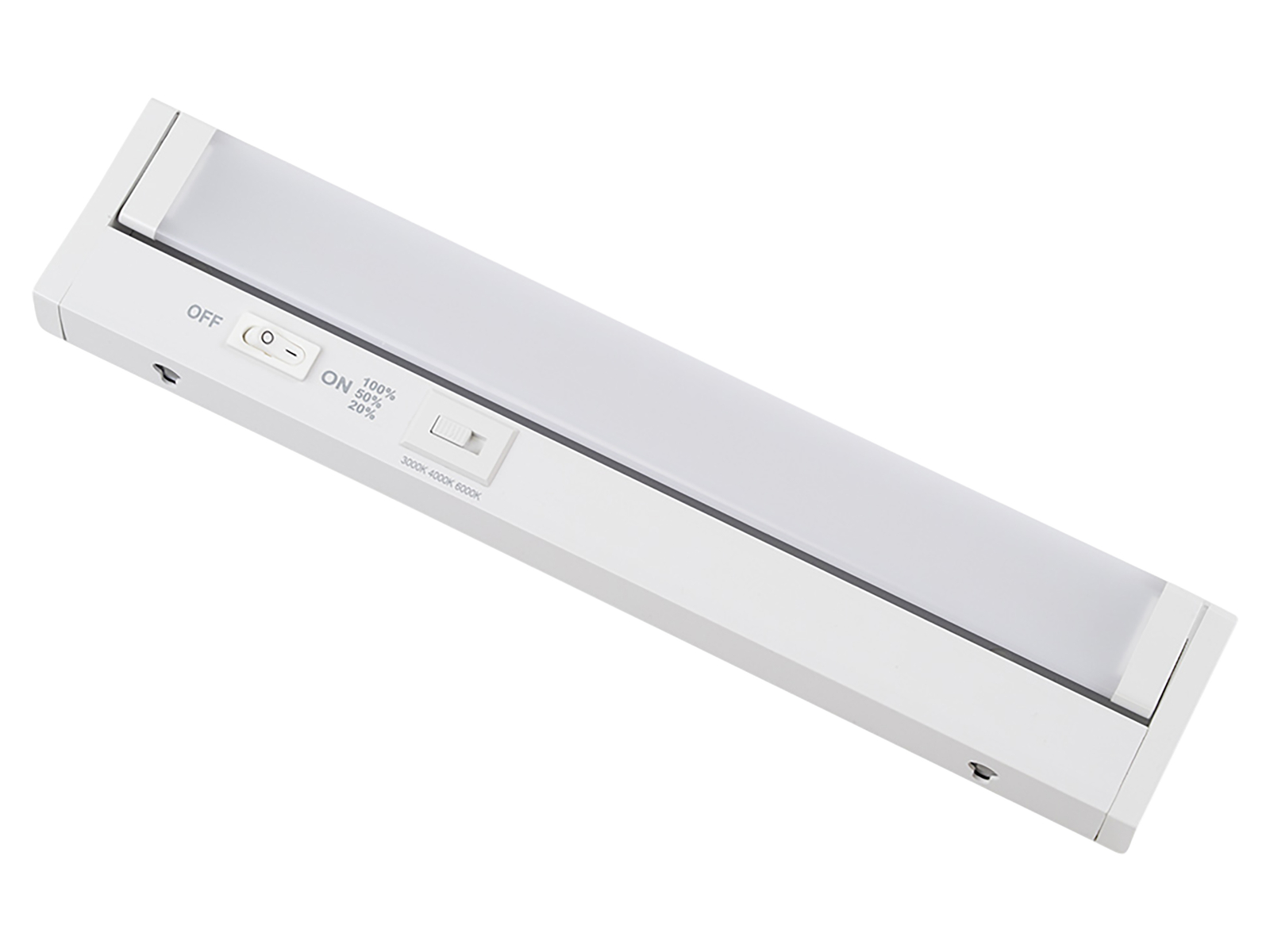 LUXULA LED-Unterbauleuchte, 4W, EEK: F, 400lm, CCT, IP20, dimmbar, weiß, 30 cm