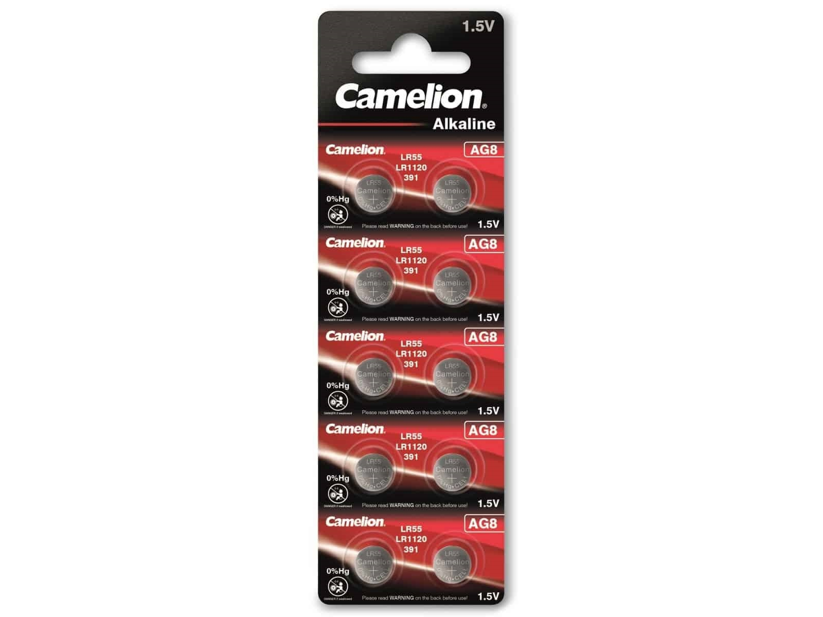 Image of CAMELION Knopfzelle AG8, 10 St.