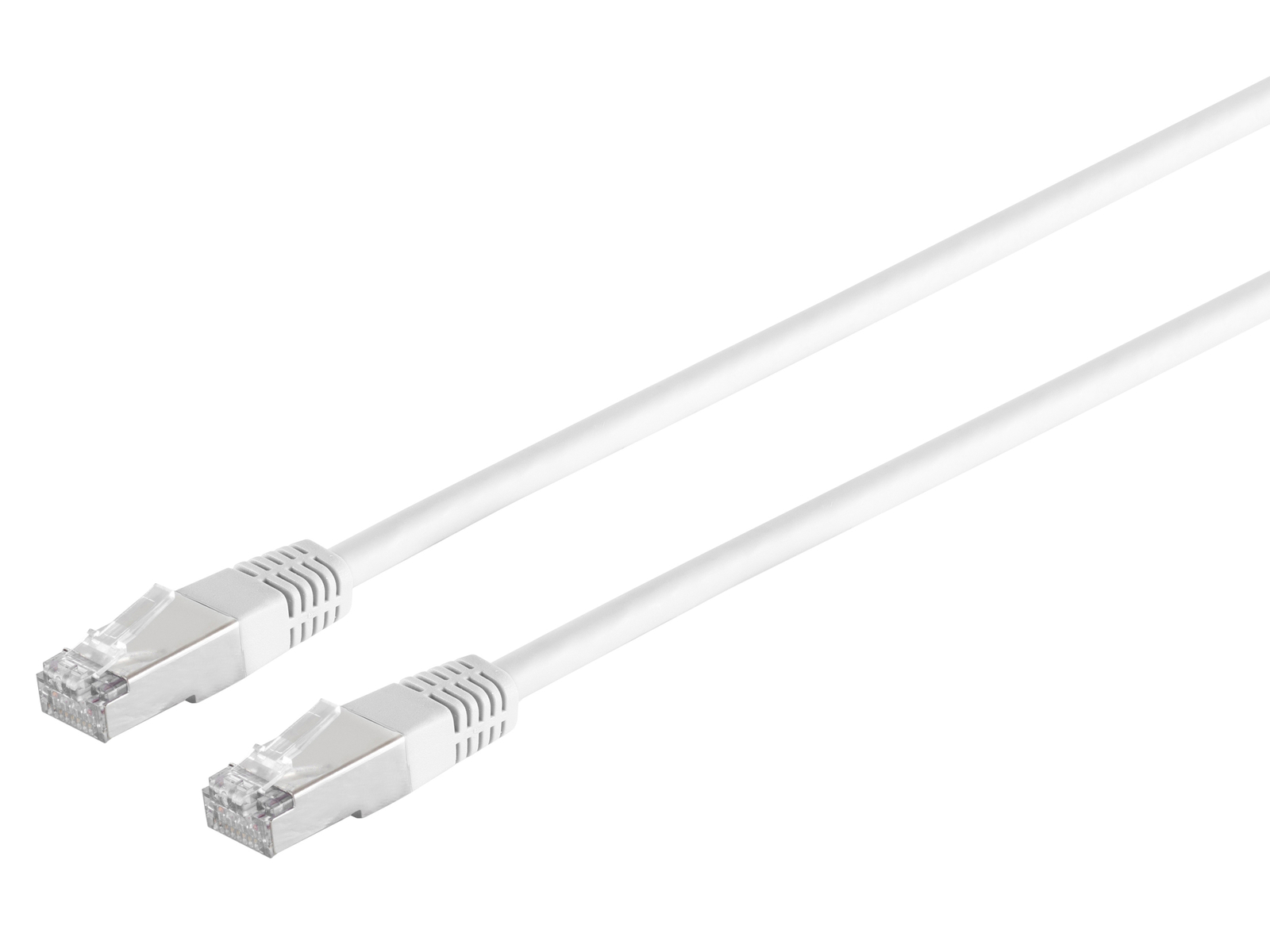S-IMPULS RJ45 Patchkabel mit CAT.7 Rohkabel PIMF weiß 1,5m