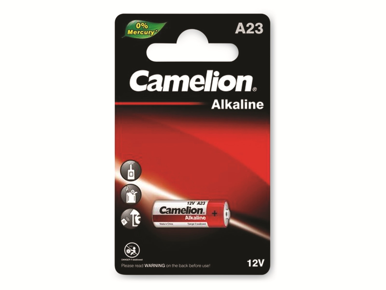 Image of CAMELION 12V-Batterie, Plus Alkaline, A23, 1 Stück
