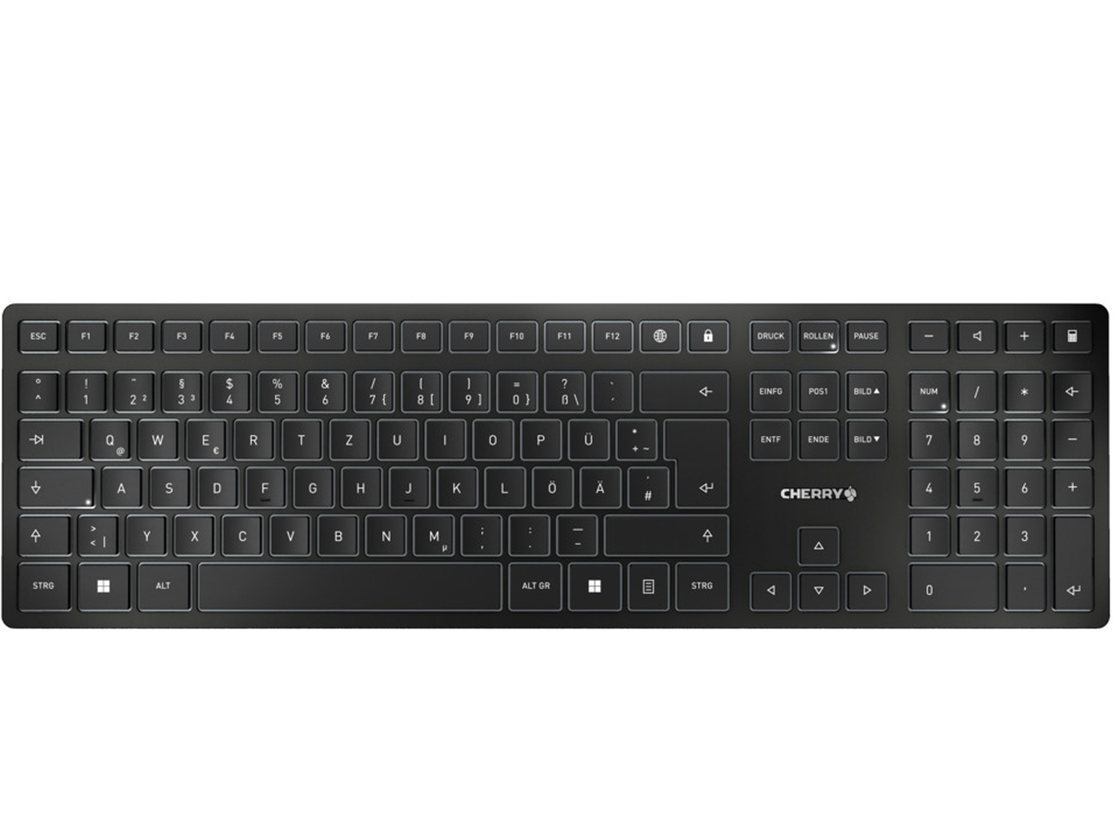 Image of CHERRY Tastatur KW 9100 Slim schwarz/silber