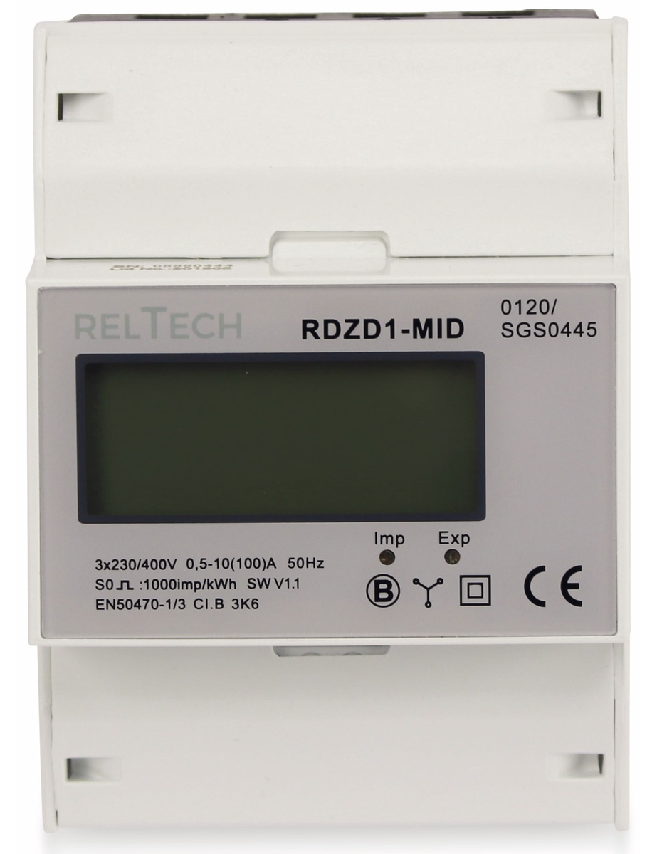 Image of RELTECH Drehstomzähler RDZD1-MID