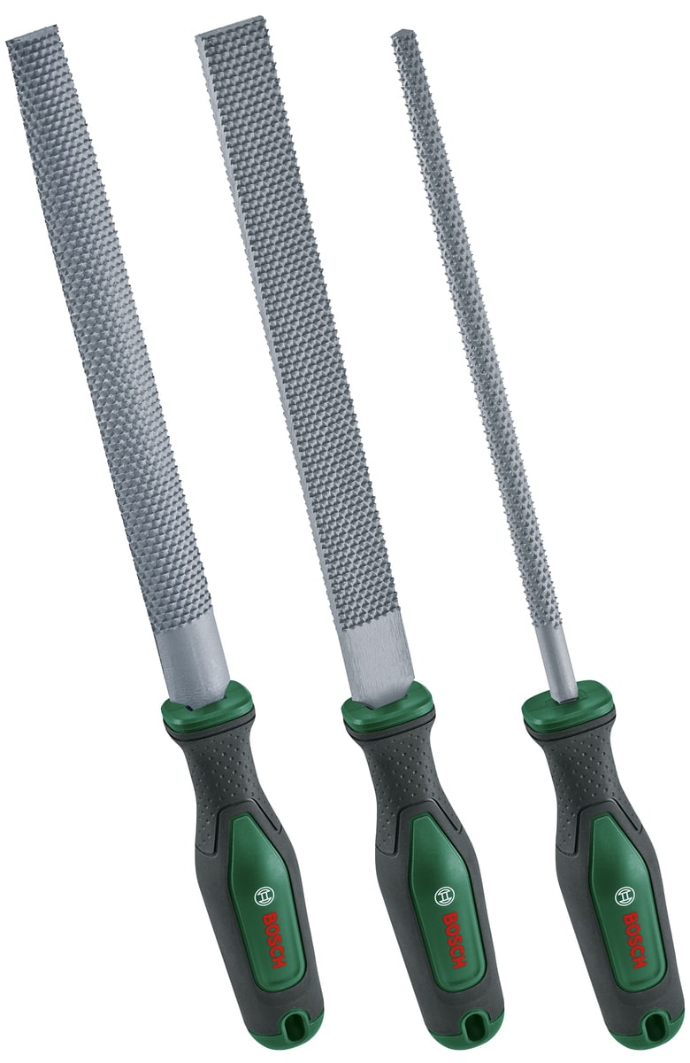 Image of BOSCH Holzraspel-Set, 1600A02ZB1, 200 mm, 3-teilig
