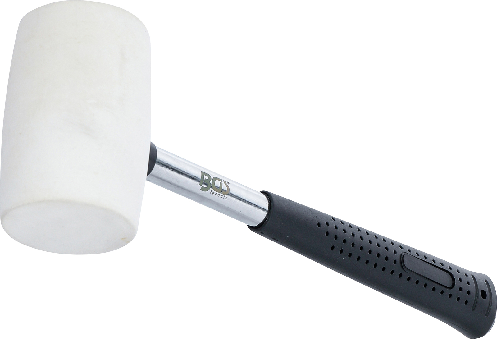 Image of BGS TECHNIC Gummihammer, 70139, Metall-Stiel, 250 g, Ø 48 mm