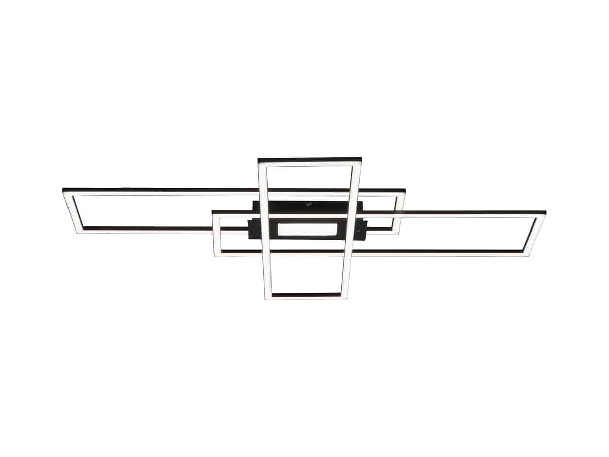 JUST LIGHT LED-Deckenleuchte 14693-18, 45W, 5500lm, schwarz
