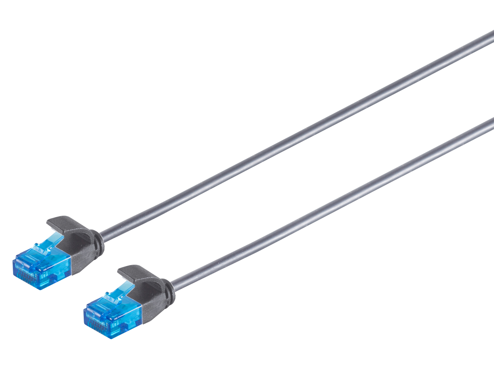 S-IMPULS CAT6a Pachkabel slim U UTP schwarz 20m