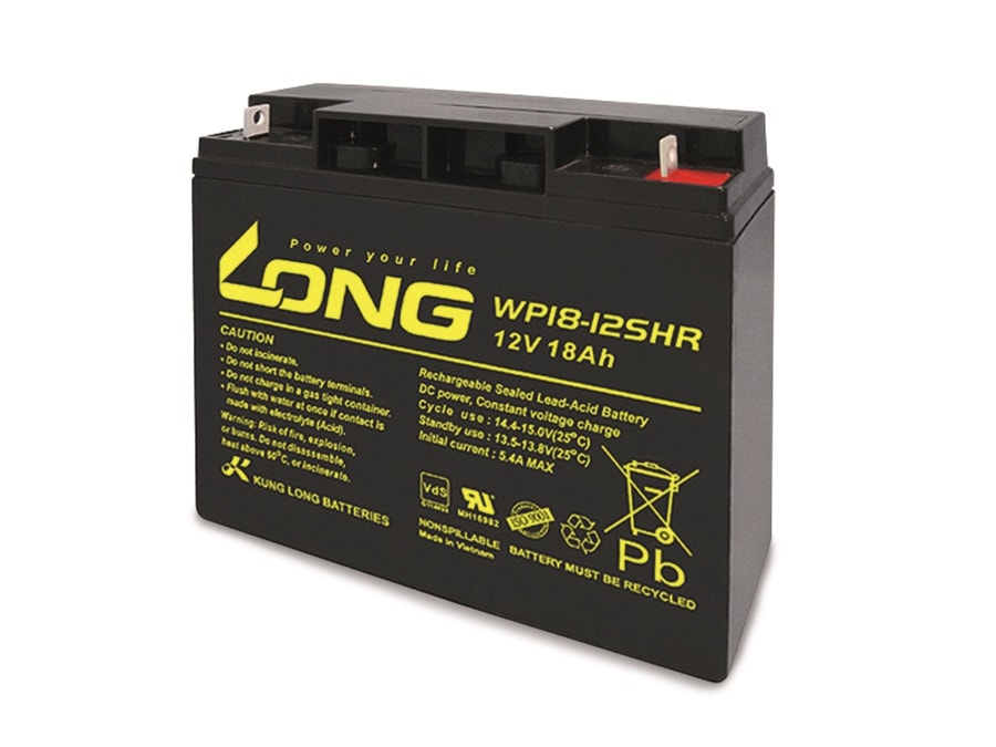 Blei-Akkumulator WP18-12SHR 12 V- 18 Ah - Kung Long