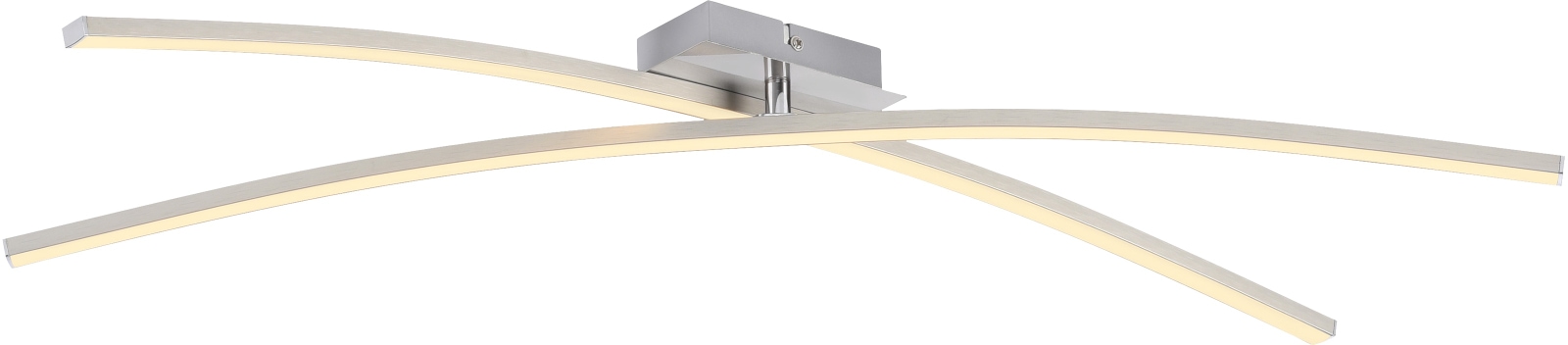 JUST LIGHT LED-Deckenleuchte 14726-55, 12W, 3000K, 1730lm, warmweiß, IP20, stahl