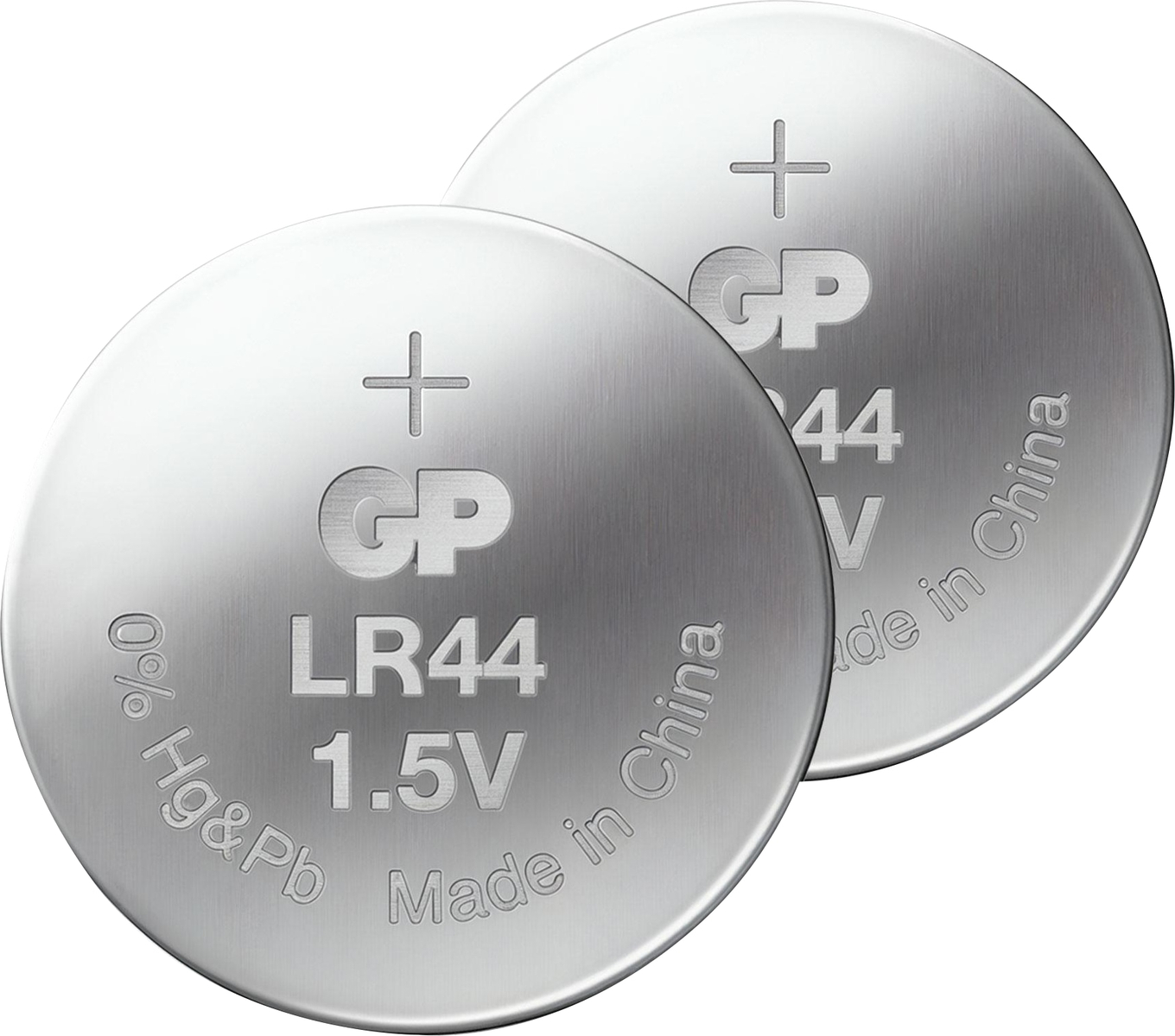 GP LR 44 2X - Alkaline-Knopfzelle, 110 mAh, LR44 / 76A, 2er-Pack
