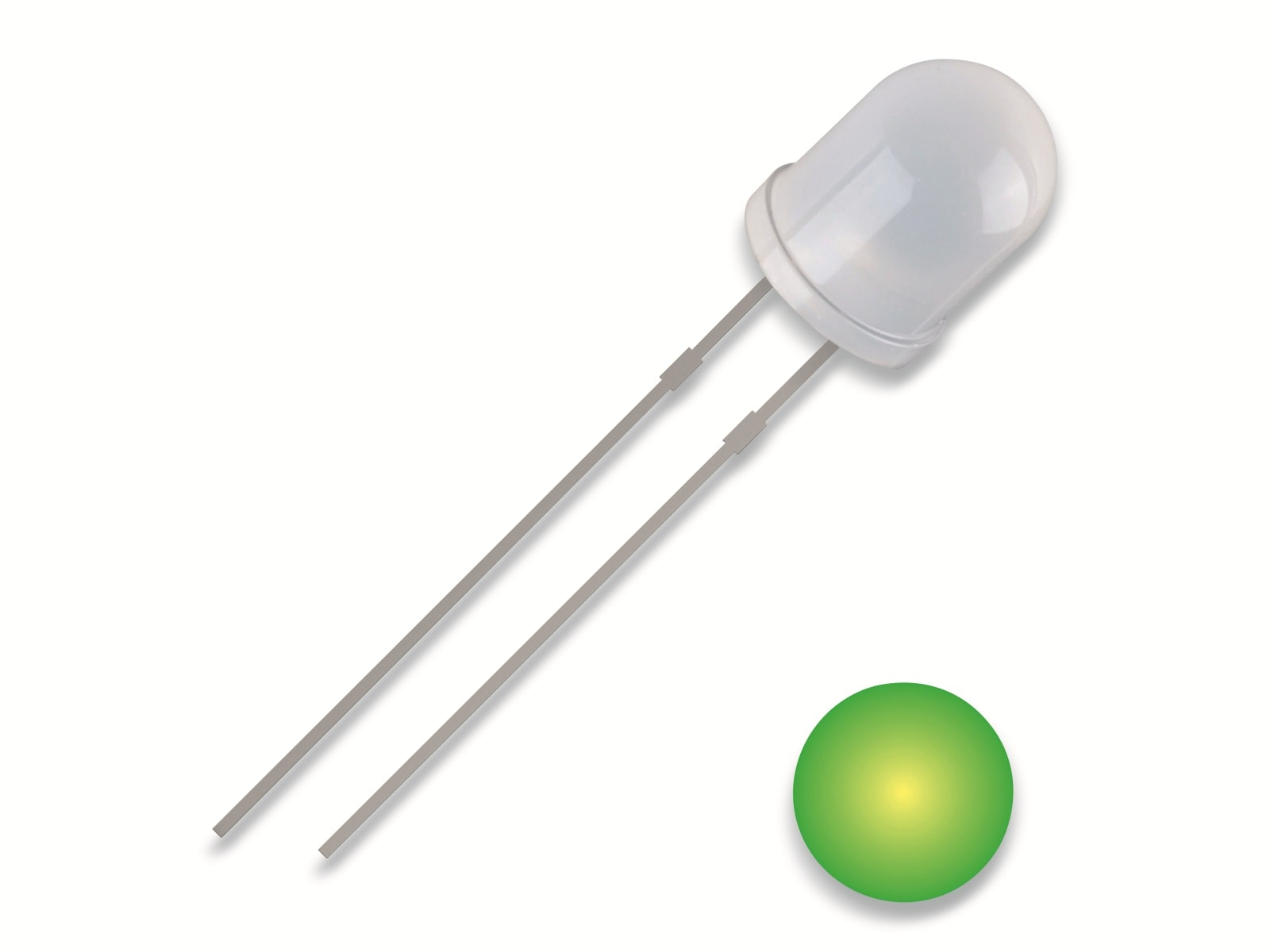 QUADRIOS LED, 5 mm, Gelb/Grün, 2,54 mm