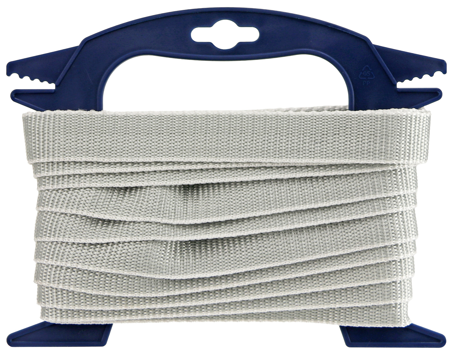 Gurtband, Tragkraft 115 kg, Bruchfestigkeit 460 kg, grau