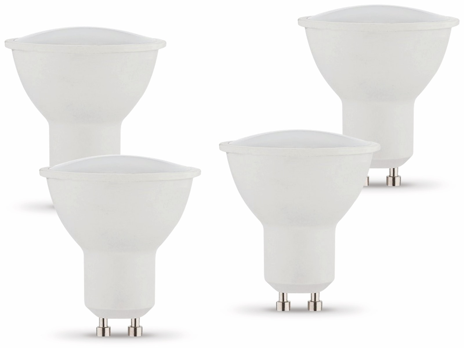 MÜLLER-LICHT LED-Lampe GU10, EEK: G, 5 W, 320 lm, 2700 K, 4 Stück