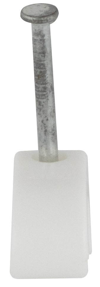 REV Nagelschelle mit Nagel, 7... 11 mm, weiß, 200 Stück