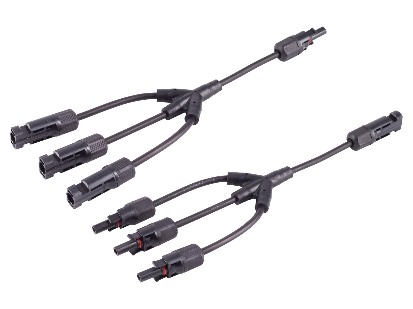 S-IMPULS MC4 T-Adapterkabel Set, 3/1, 4mm², schwarz/schwarz, 30 cm
