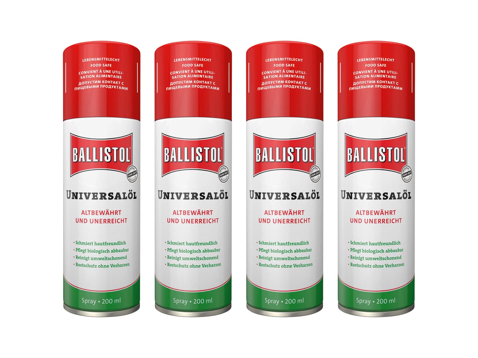 Image of BALLISTOL Universalöl Spray, 200 ml, 4 Stück