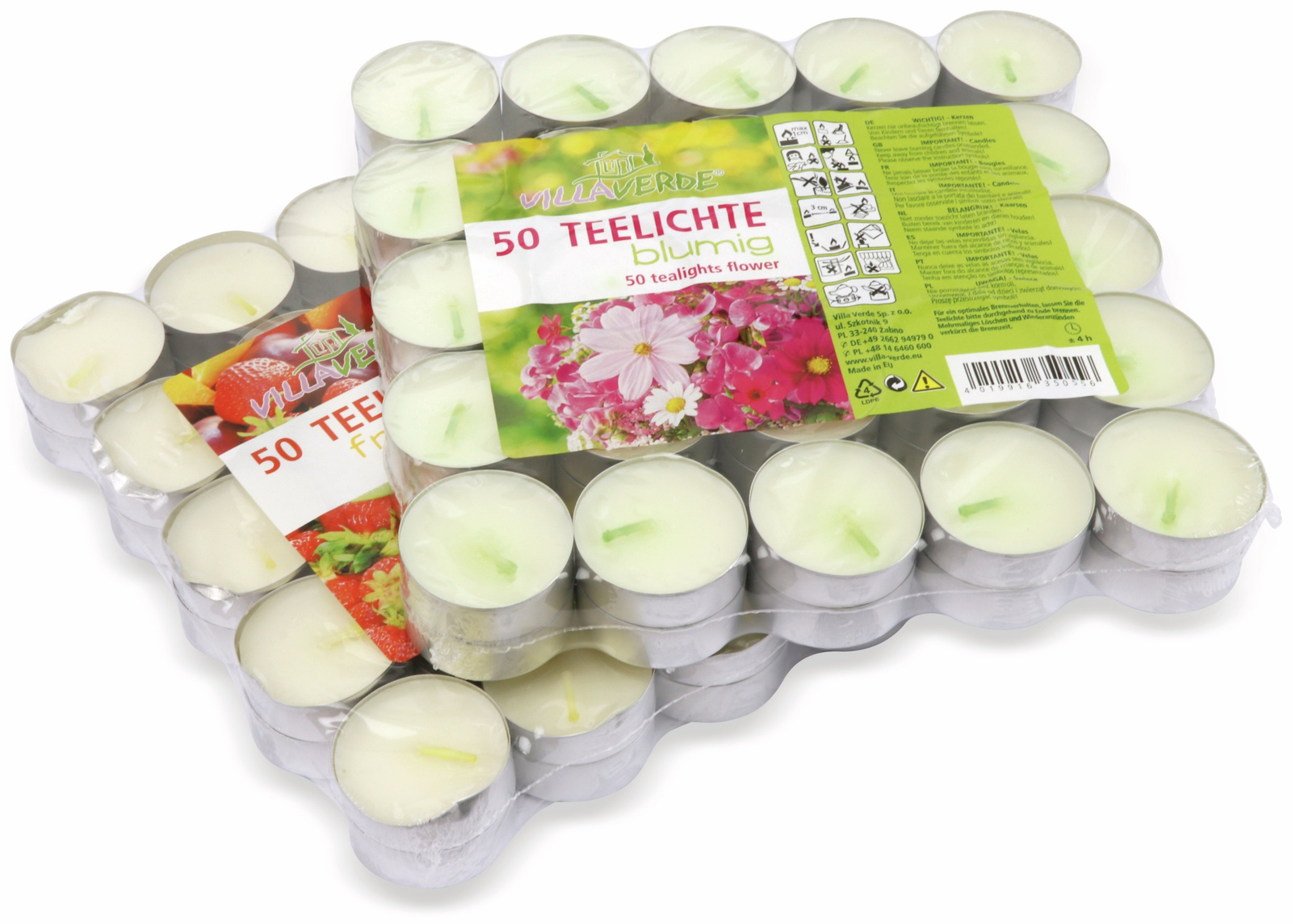 Duft-Teelichter, verschiedene Beerendüfte, 50 Stück
