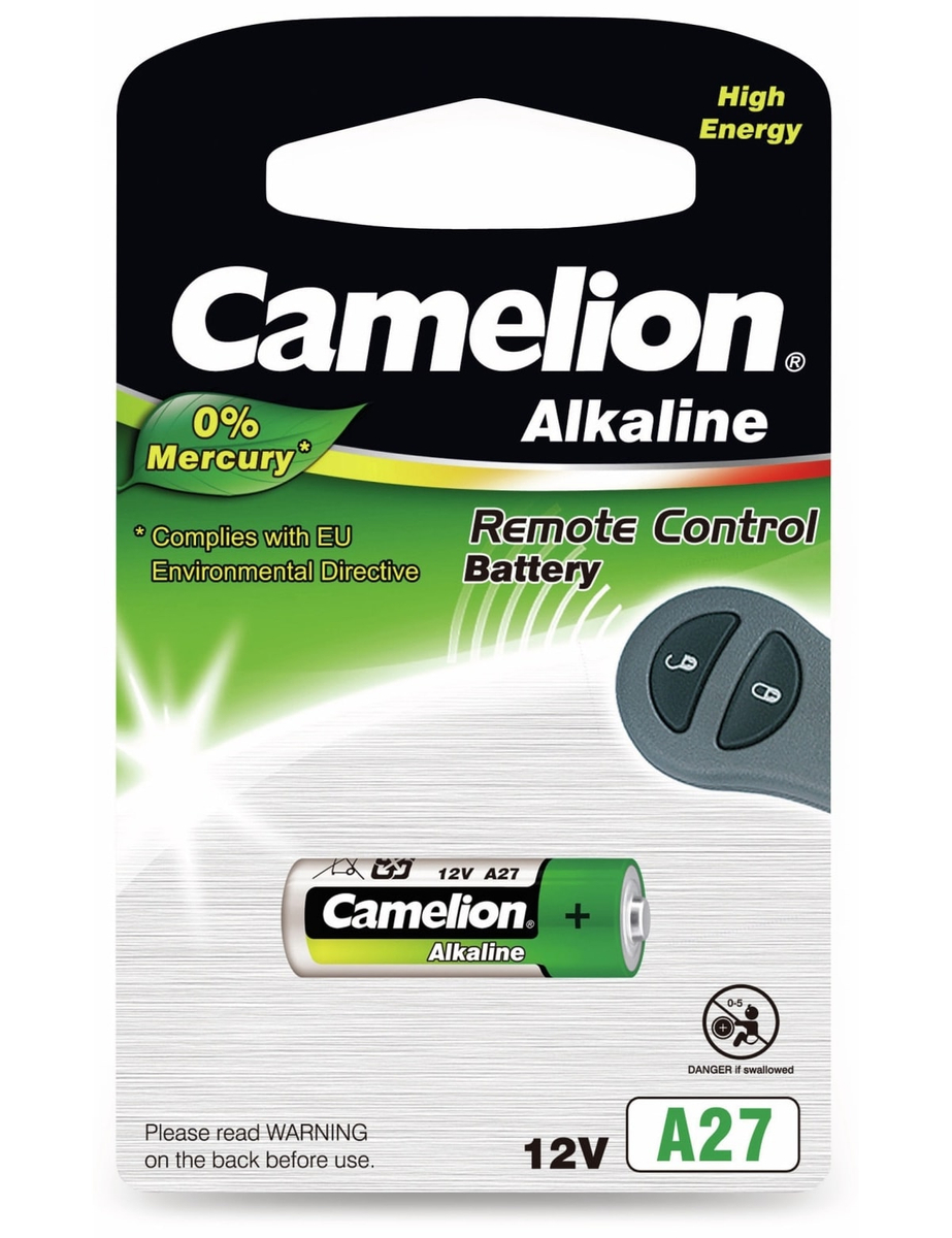 Image of CAMELION 12V-Batterie, Plus Alkaline, A27, 1 Stück